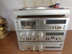 Three Tensei HiFi separates including cassette deck,