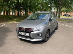 A 2021 Mitsubishi Mirage Design Pro motor car, Registration SN21 ZFT, metallic grey, 1193 cc,