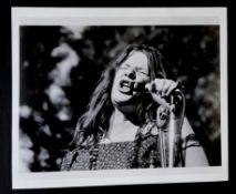 Janis Joplin on stage at Woodstock in 1969.