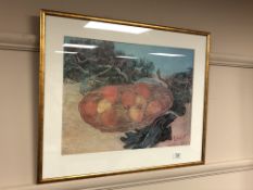 A colour print after Vincent van Gogh, 45 x 34 cm.