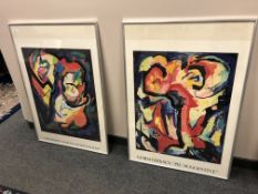 Two continental museum posters, each 70 x 100 cm.