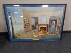 A framed print of Entre Les Trous De La Memoire by Dominique Appia