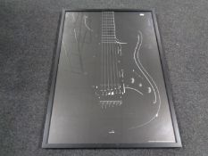 A limited edition print Space by Non Format, An Exhibition in Mono, framed.