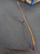 A vintage scythe.