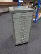 A Bisley ten drawer filing chest.