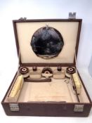 A travelling vanity case