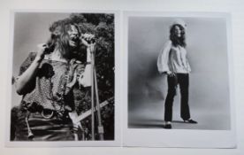 Vintage 1974 photos of Janis Joplin from the movie 'Janis' with Universal Studios credits on