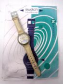 Two Swatch The Beep watches.