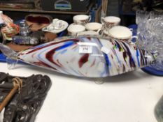 A Murano glass fish.