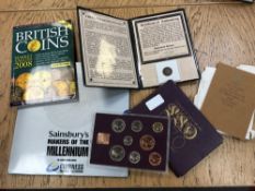 A Coinage of Great Britain 1970 proof set together with a Roman coin,