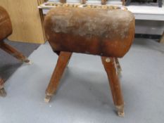 A 20th century Spencer Heath and George Ltd adjustable gymnasium vault