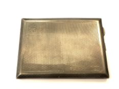 A silver cigarette / card case, Birmingham 1929 152.7g. 84 mm x 110 mm.