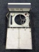 A Cossor stereophonic record player.