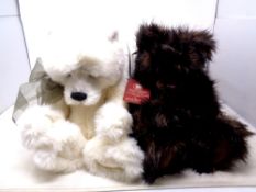 Two Charlie bears, limited edition Anniversary Edward and limited edition Mercedes No.3823 of 4000.