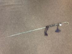 A glass walking stick