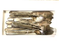 A Georgian Newcastle silver teaspoon Reid & Sons circa 1840,