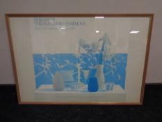 A Friends of the Baltimore Symphony musical marathon 1983 poster, signed Osborne '82, framed.