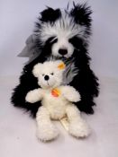 A Steiff original bear together with a Charlie bear, Quentin (with tag).