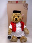 A Steiff bear, Bernhard.