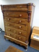 A Victorian mahogany Scotch chest