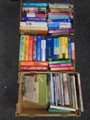 Three boxes containing assorted antique price guides, art sale catalogues etc.