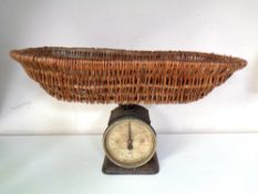 A set of Salter Hughes no.48B baby weighing scales.