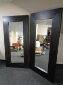 Two IKEA floor standing mirrors.