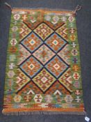 A Chobi kilim 122cm by 85cm