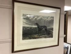 After Edwin Henry Hunt : The Greyhound Snowflight, lithograph in colours, published 1882,