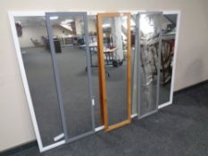 Seven contemporary hall mirrors