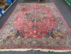 A Heriz design carpet 360cm by 273cm