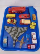 A tray of vintage and later Corgi die cast vehicles