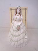 A Coalport limited edition figure, Princess Alexandra no.4380 of 7500.