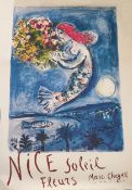 Marc Chagall (1887-1985) Nice Soleil Fleurs, lithograph in colours, 1962 (unknown print date).