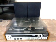 A Sanyo model G 2711-Super2 music centre with speakers.