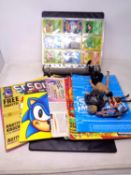 A tray containing action figures,