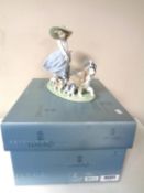 A Lladro Privilege figure group Puppy Parade no. 6784 (height 24cm).