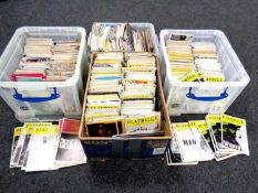 Four boxes containing a large quantity of theatre programmes.