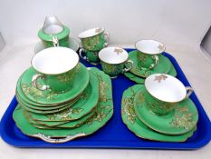 A Noritake 21 piece china tea service.