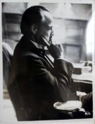 Vintage 1974 NBC photo of Marlon Brando in a classic pose in the film 'The Godfather'.