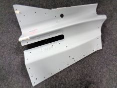 A piece of Eurofighter Typhoon jet fuselage.