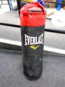 An Everlast punch bag (height 80cm).