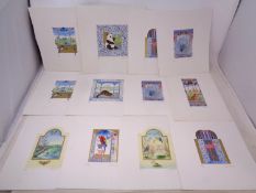 A group of 10 unframed signed limited edition prints after Isabelle Brent depicting flora and fauna
