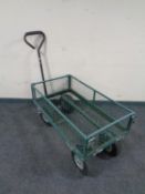 A garden utility cart.