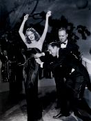 Rita Hayworth in the iconic black dress designed by Jean Louis, on the set of ‘Gilda’ (1946).