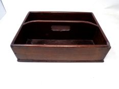 A George III two-division cutlery tray.