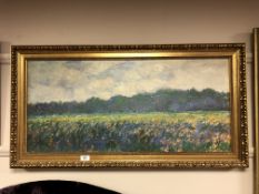 An Artagraph Edition on canvas : Field of flowers,