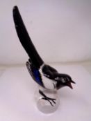 A USSR china figure of a bird (height 25cm).