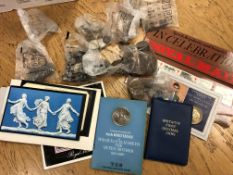 A collection of coins, Royal Mint commemorative Crowns, uncirculated coin collection 1983,