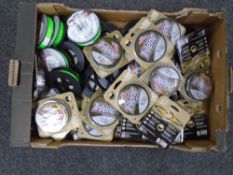 A box containing a large quantity of Berkley Trilene fishing line (new in box)